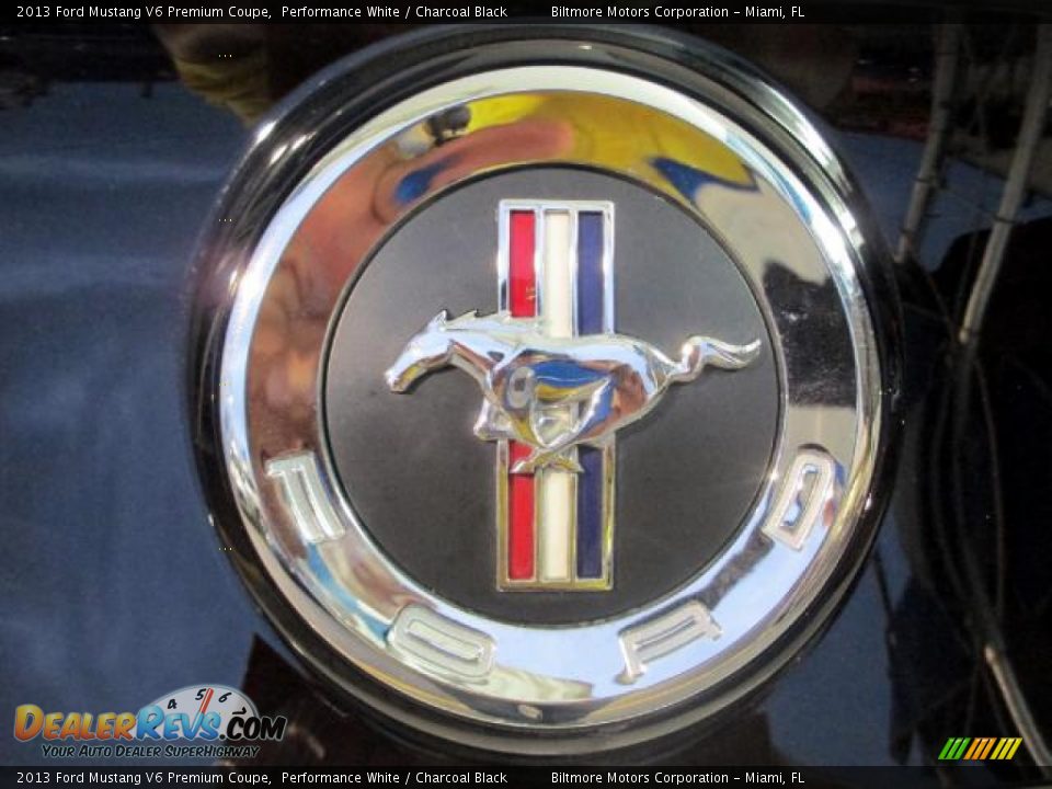 2013 Ford Mustang V6 Premium Coupe Performance White / Charcoal Black Photo #8