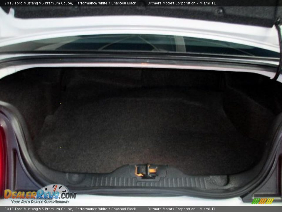 2013 Ford Mustang V6 Premium Coupe Performance White / Charcoal Black Photo #9