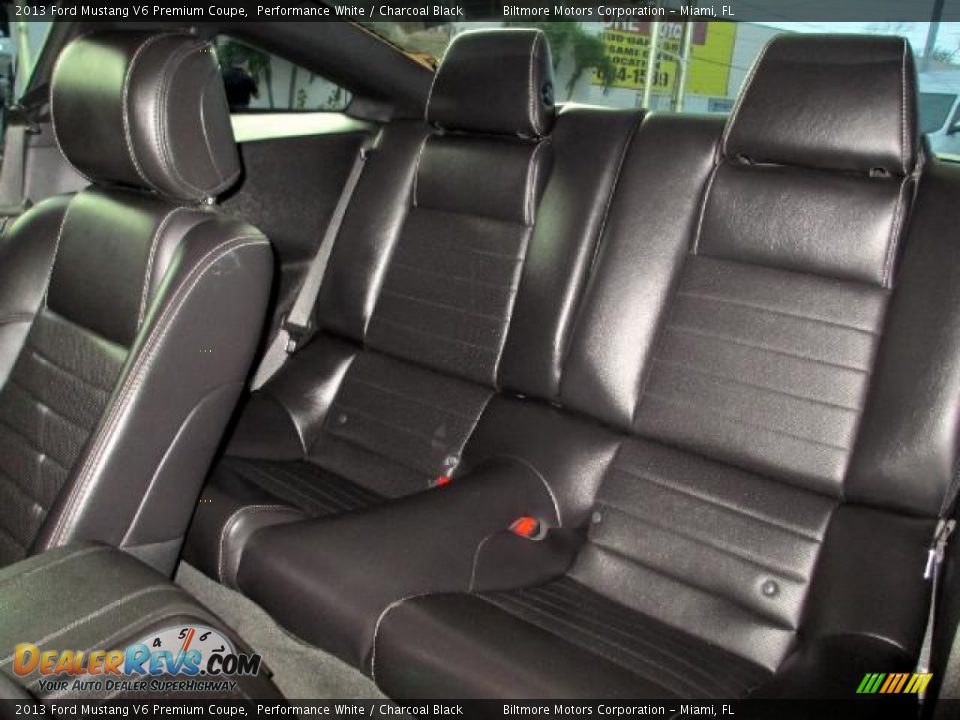 2013 Ford Mustang V6 Premium Coupe Performance White / Charcoal Black Photo #11