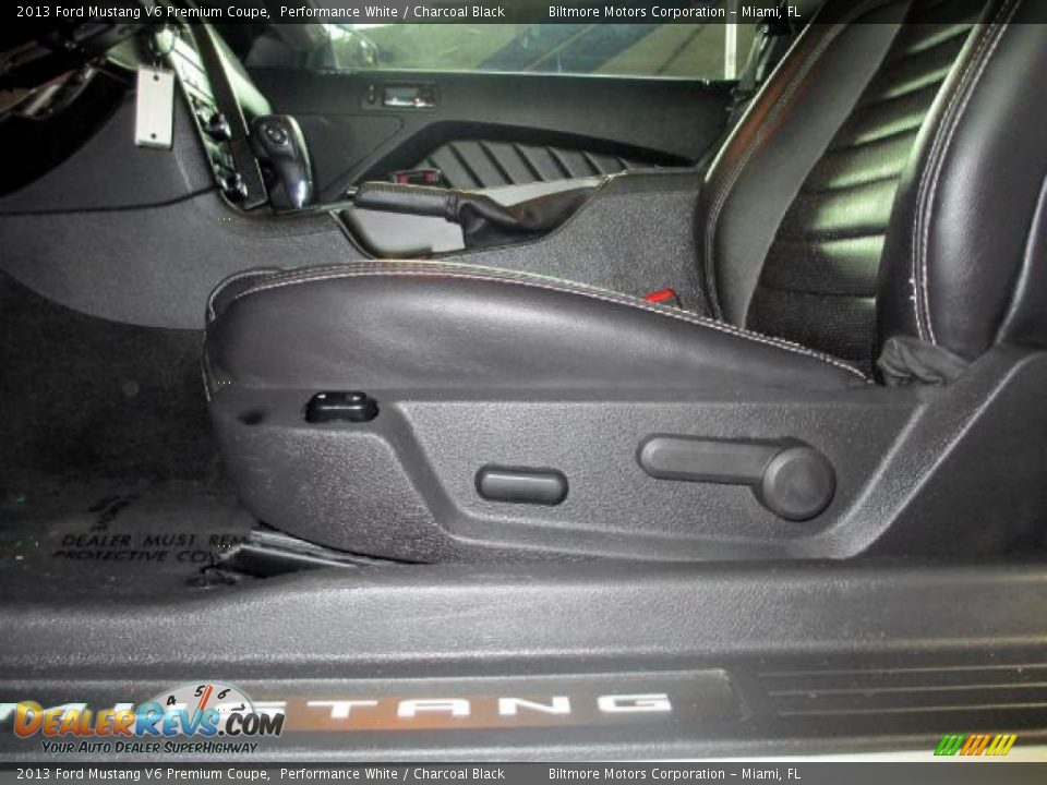 2013 Ford Mustang V6 Premium Coupe Performance White / Charcoal Black Photo #26