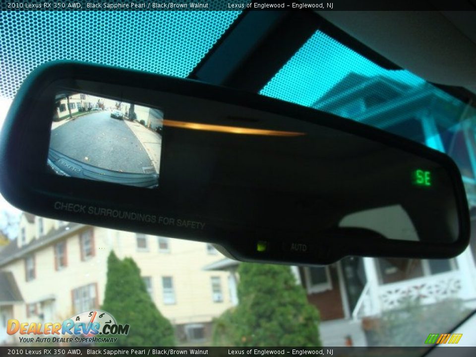 2010 Lexus RX 350 AWD Black Sapphire Pearl / Black/Brown Walnut Photo #18