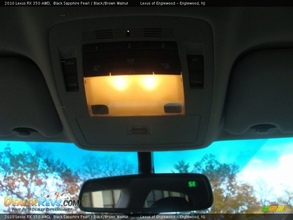 2010 Lexus RX 350 AWD Black Sapphire Pearl / Black/Brown Walnut Photo #19