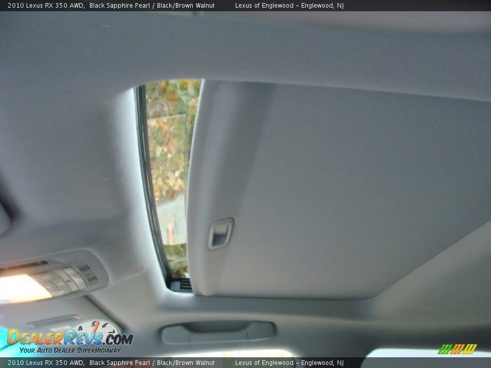 2010 Lexus RX 350 AWD Black Sapphire Pearl / Black/Brown Walnut Photo #20