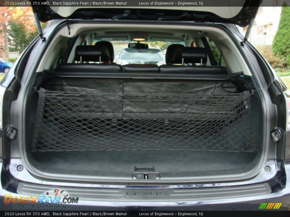 2010 Lexus RX 350 AWD Black Sapphire Pearl / Black/Brown Walnut Photo #22