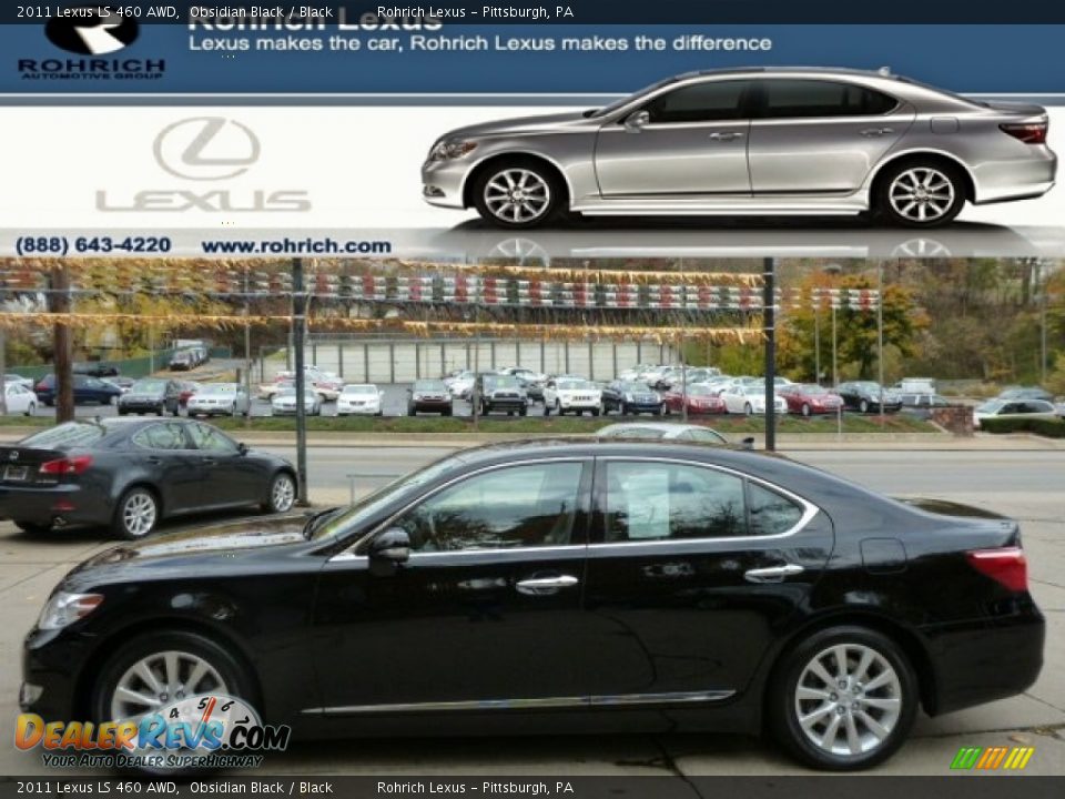 2011 Lexus LS 460 AWD Obsidian Black / Black Photo #1