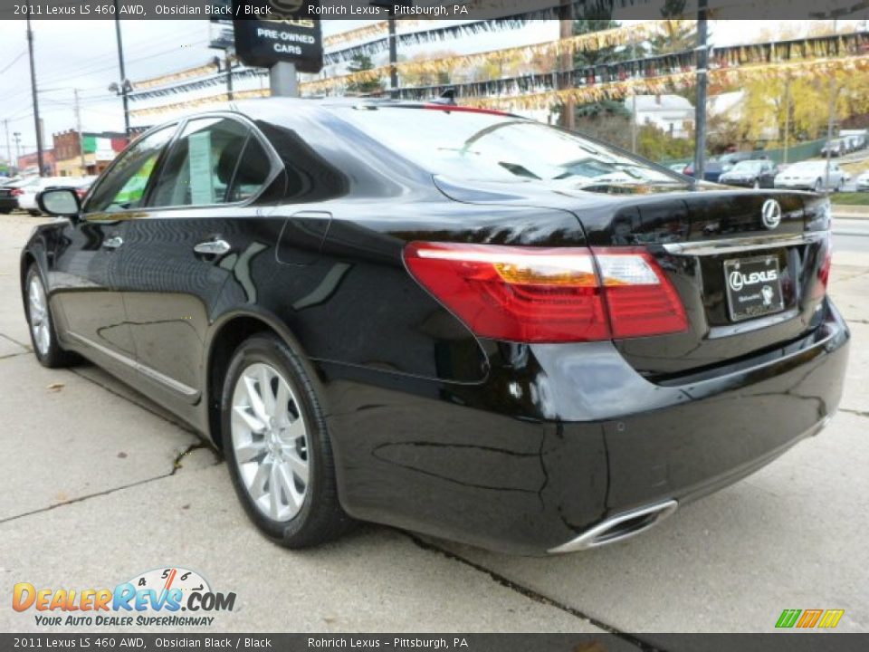 2011 Lexus LS 460 AWD Obsidian Black / Black Photo #2