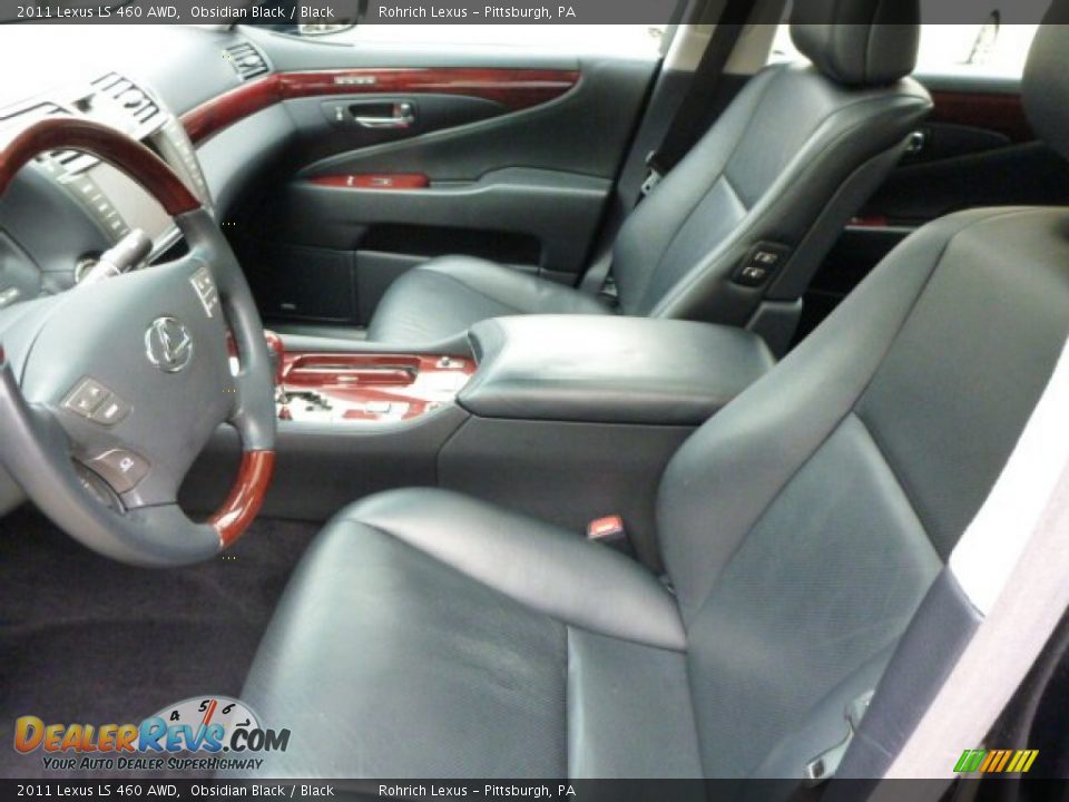 2011 Lexus LS 460 AWD Obsidian Black / Black Photo #4