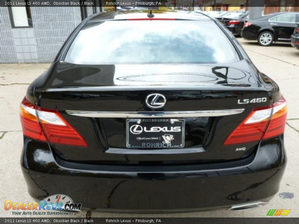 2011 Lexus LS 460 AWD Obsidian Black / Black Photo #10