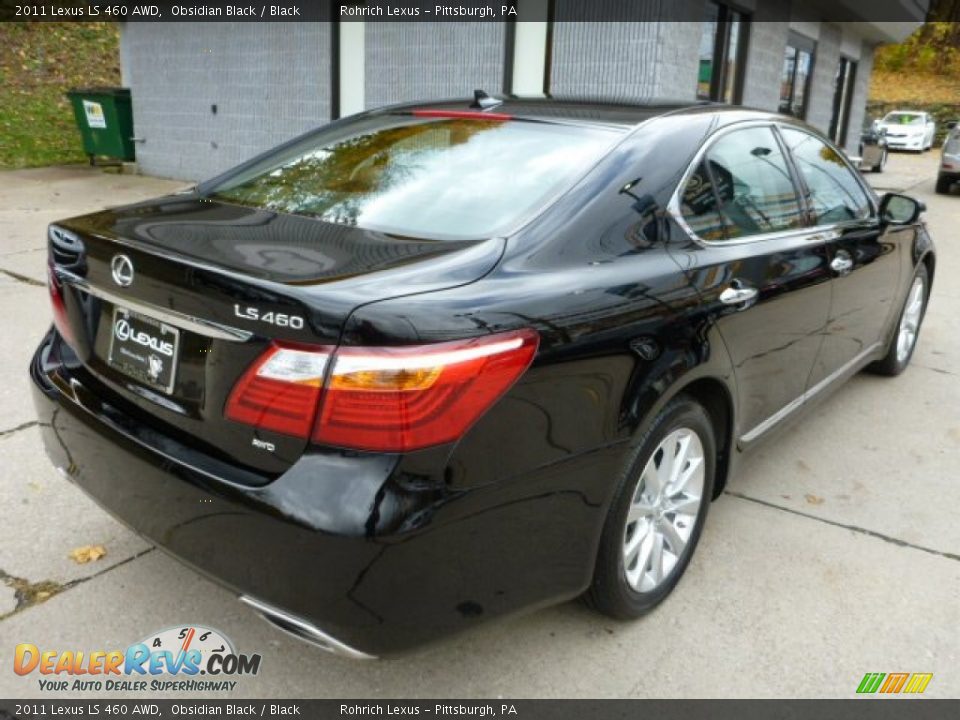 2011 Lexus LS 460 AWD Obsidian Black / Black Photo #11