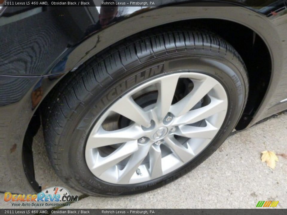 2011 Lexus LS 460 AWD Obsidian Black / Black Photo #15