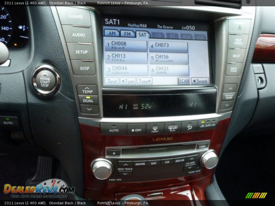 2011 Lexus LS 460 AWD Obsidian Black / Black Photo #19