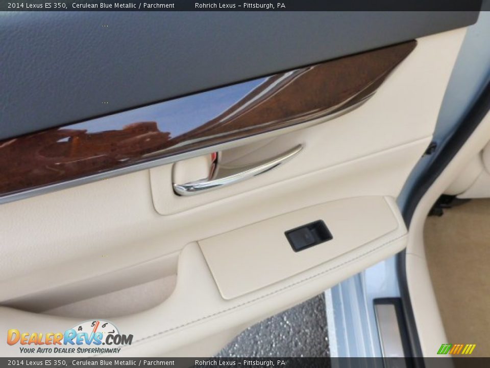 2014 Lexus ES 350 Cerulean Blue Metallic / Parchment Photo #13