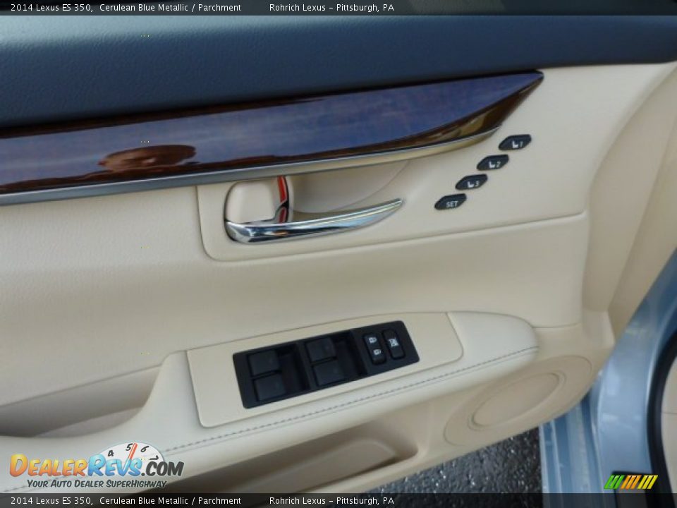 2014 Lexus ES 350 Cerulean Blue Metallic / Parchment Photo #14