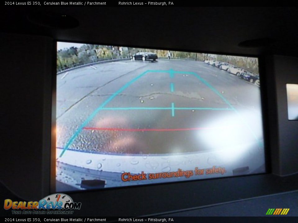 2014 Lexus ES 350 Cerulean Blue Metallic / Parchment Photo #17