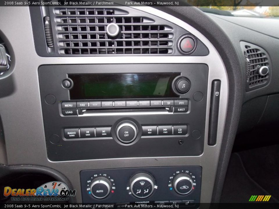 2008 Saab 9-5 Aero SportCombi Jet Black Metallic / Parchment Photo #9