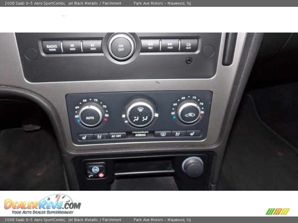 2008 Saab 9-5 Aero SportCombi Jet Black Metallic / Parchment Photo #10
