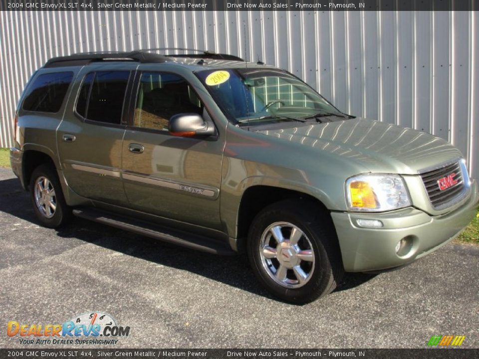 2004 GMC Envoy XL SLT 4x4 Silver Green Metallic / Medium Pewter Photo #1