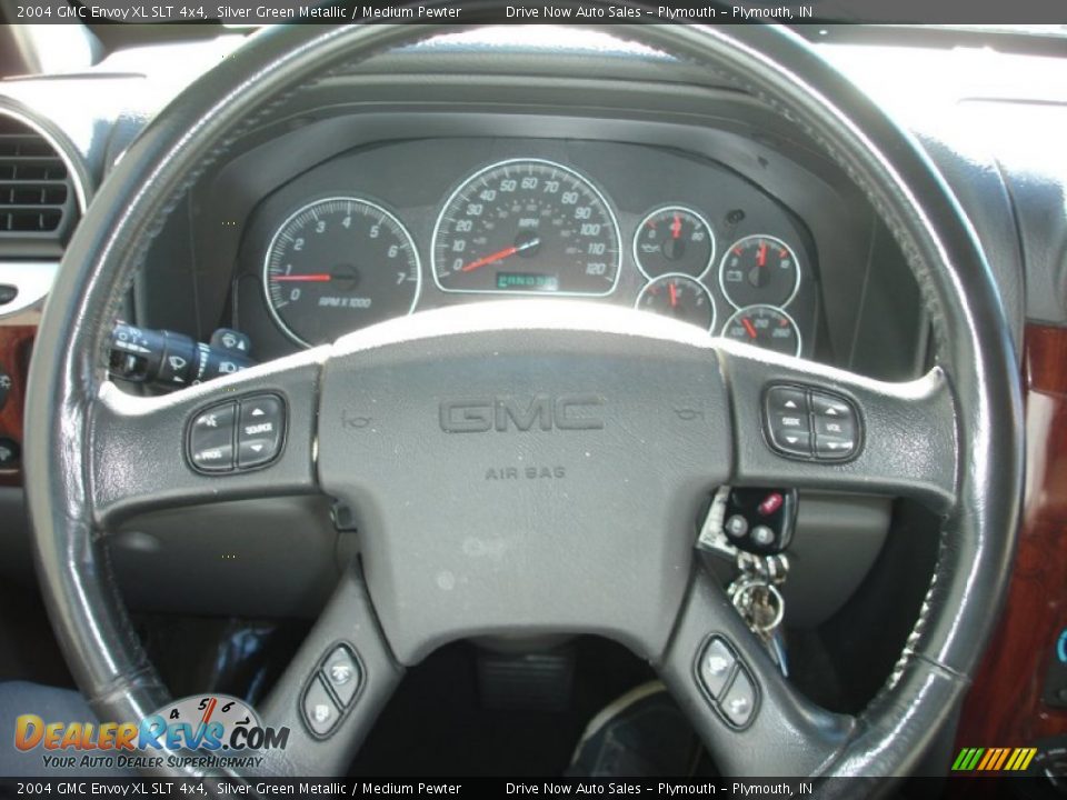 2004 GMC Envoy XL SLT 4x4 Silver Green Metallic / Medium Pewter Photo #7