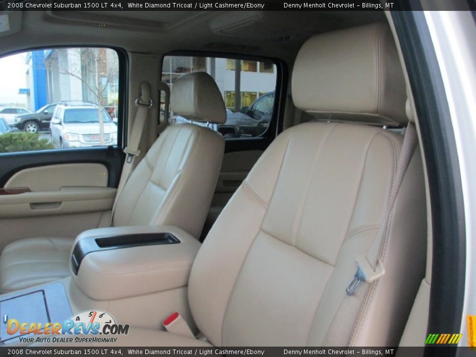 2008 Chevrolet Suburban 1500 LT 4x4 White Diamond Tricoat / Light Cashmere/Ebony Photo #14
