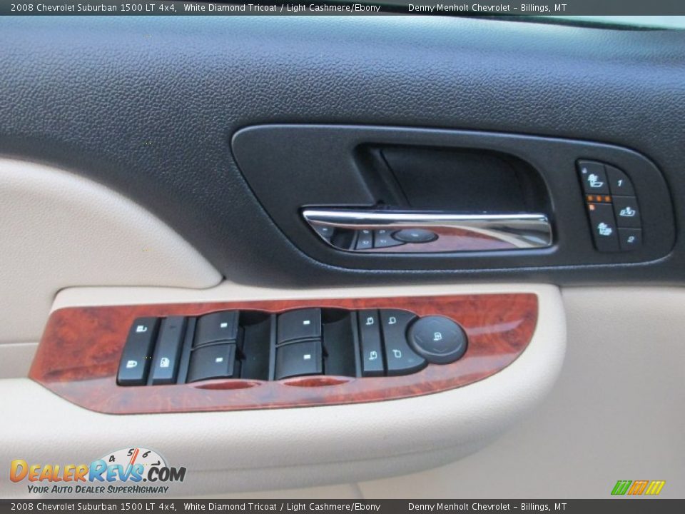 2008 Chevrolet Suburban 1500 LT 4x4 White Diamond Tricoat / Light Cashmere/Ebony Photo #15