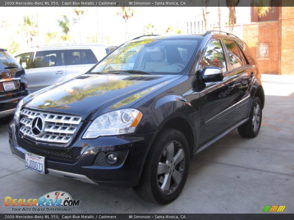 2009 Mercedes-Benz ML 350 Capri Blue Metallic / Cashmere Photo #5