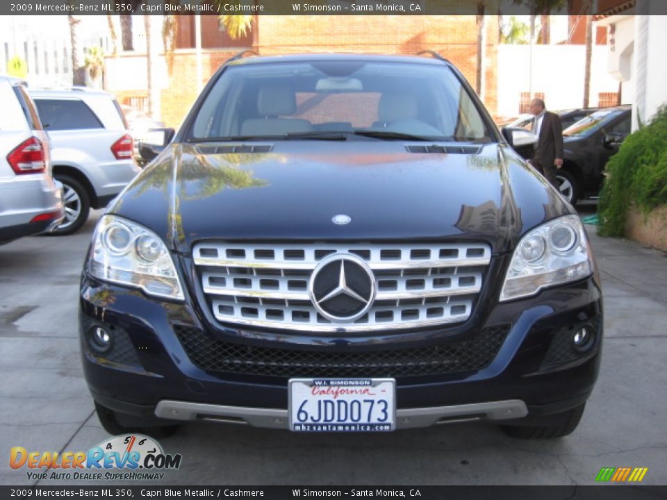 2009 Mercedes-Benz ML 350 Capri Blue Metallic / Cashmere Photo #6