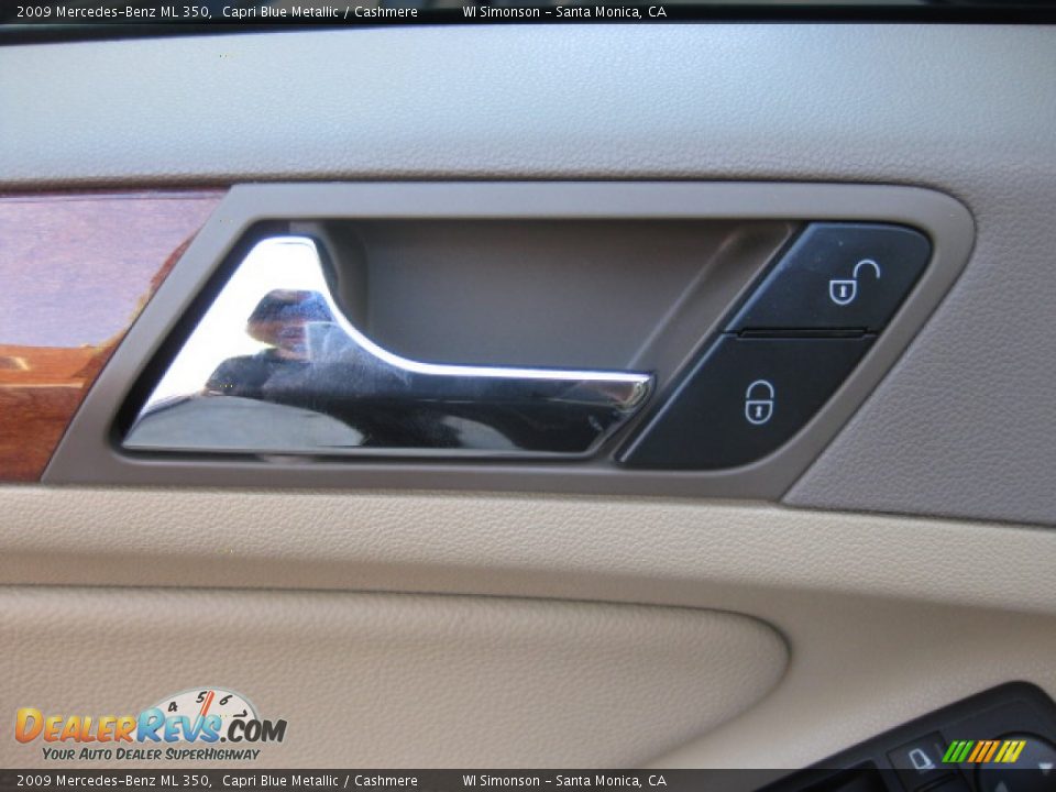 2009 Mercedes-Benz ML 350 Capri Blue Metallic / Cashmere Photo #7