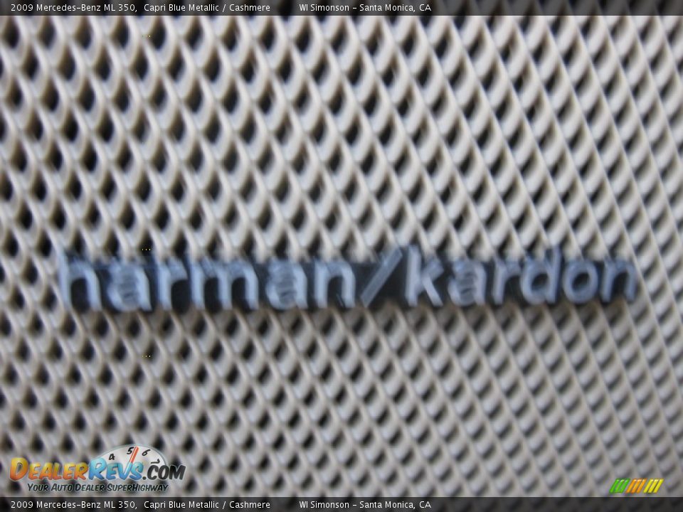 2009 Mercedes-Benz ML 350 Capri Blue Metallic / Cashmere Photo #9