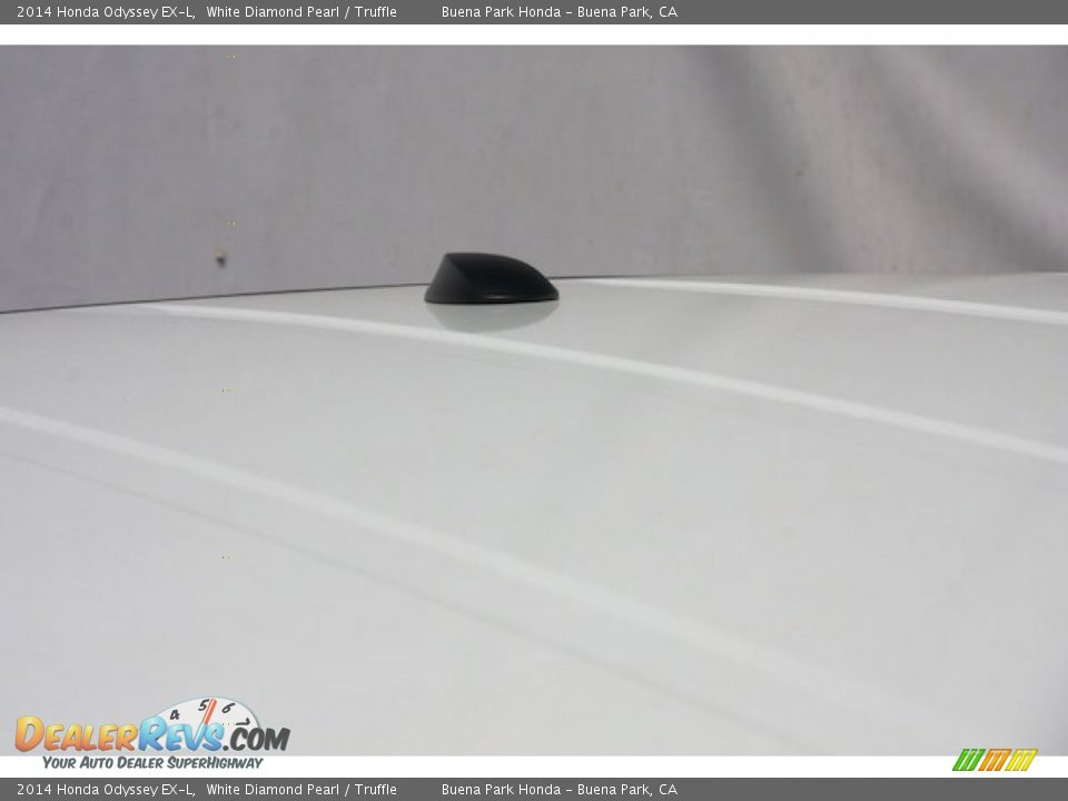 2014 Honda Odyssey EX-L White Diamond Pearl / Truffle Photo #8