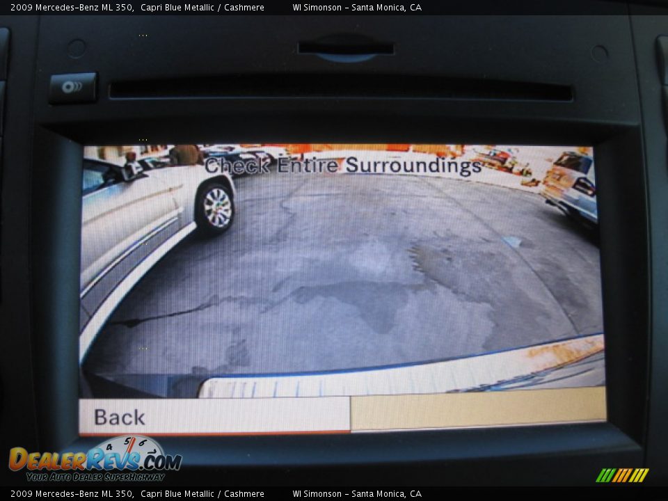 2009 Mercedes-Benz ML 350 Capri Blue Metallic / Cashmere Photo #16