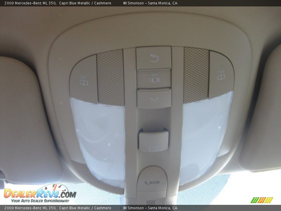 2009 Mercedes-Benz ML 350 Capri Blue Metallic / Cashmere Photo #17
