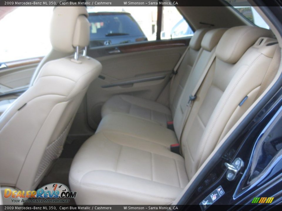 2009 Mercedes-Benz ML 350 Capri Blue Metallic / Cashmere Photo #19