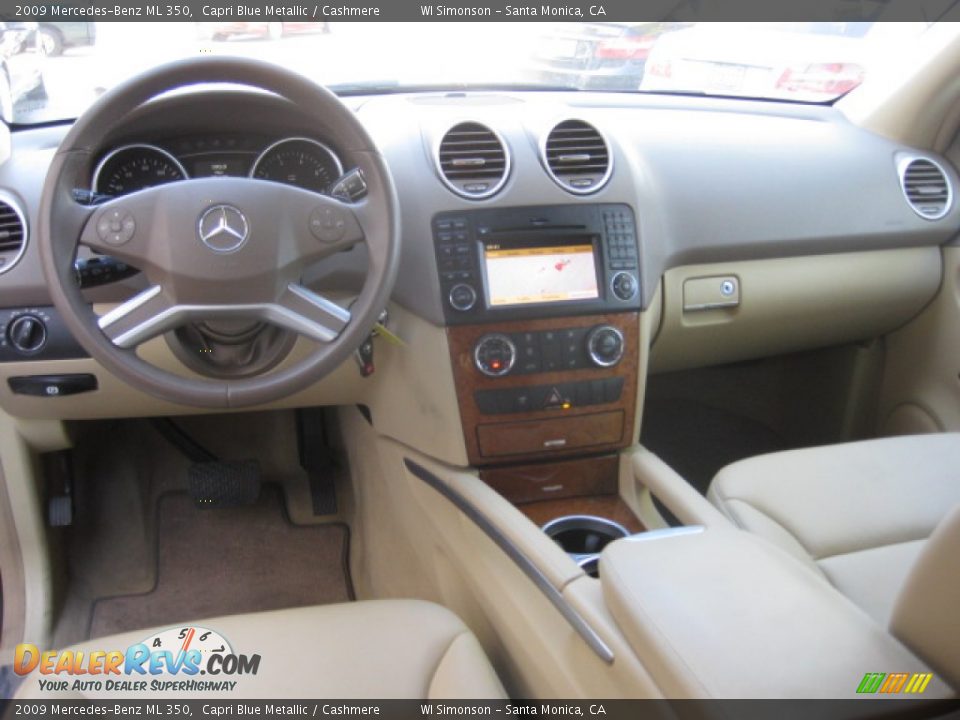 2009 Mercedes-Benz ML 350 Capri Blue Metallic / Cashmere Photo #21