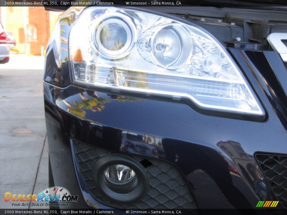 2009 Mercedes-Benz ML 350 Capri Blue Metallic / Cashmere Photo #23