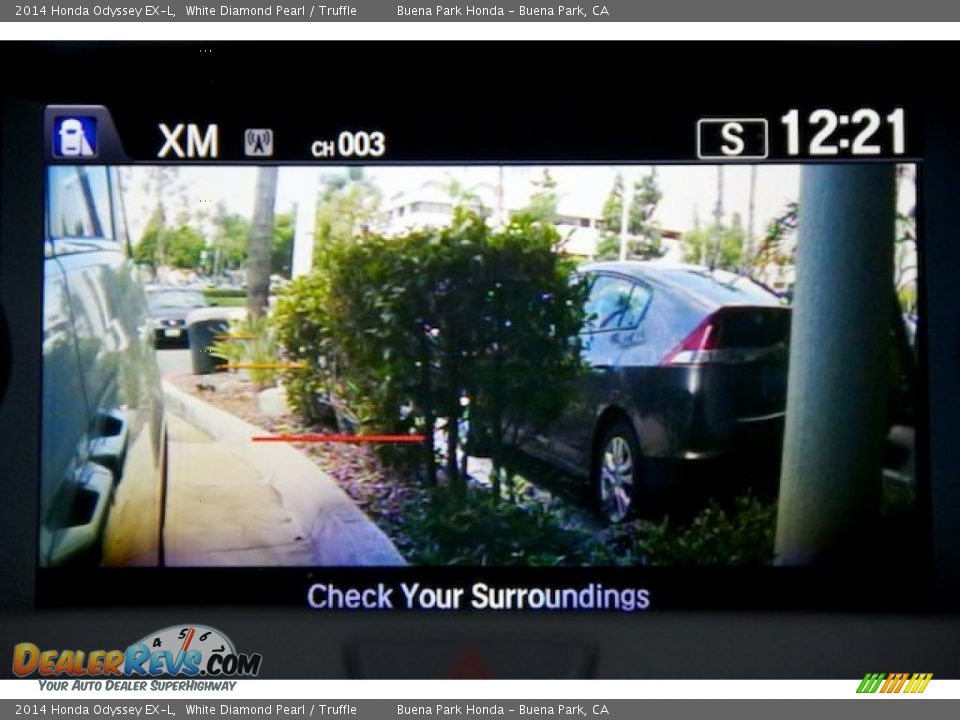 2014 Honda Odyssey EX-L White Diamond Pearl / Truffle Photo #22