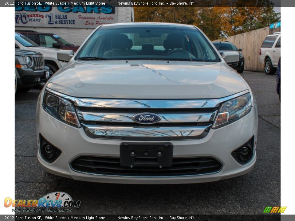 2012 Ford Fusion SE White Suede / Medium Light Stone Photo #2
