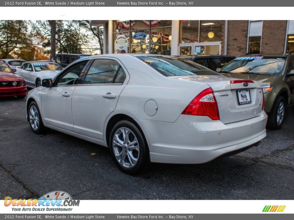 2012 Ford Fusion SE White Suede / Medium Light Stone Photo #3