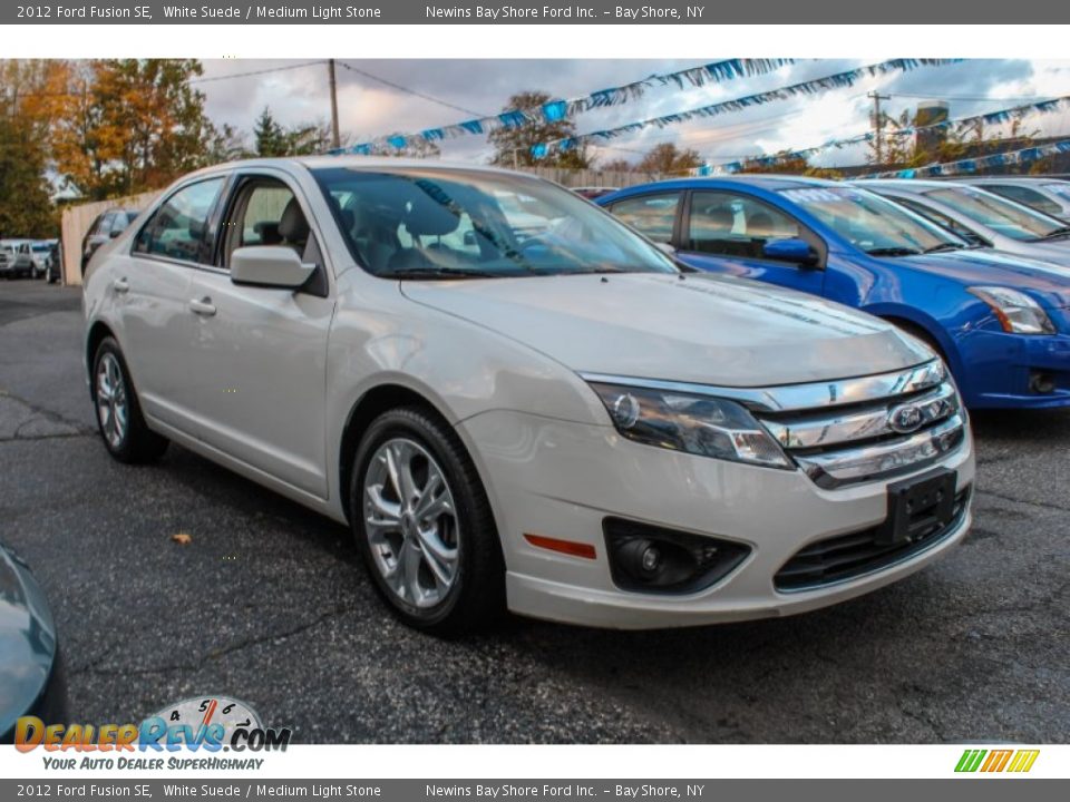2012 Ford Fusion SE White Suede / Medium Light Stone Photo #6