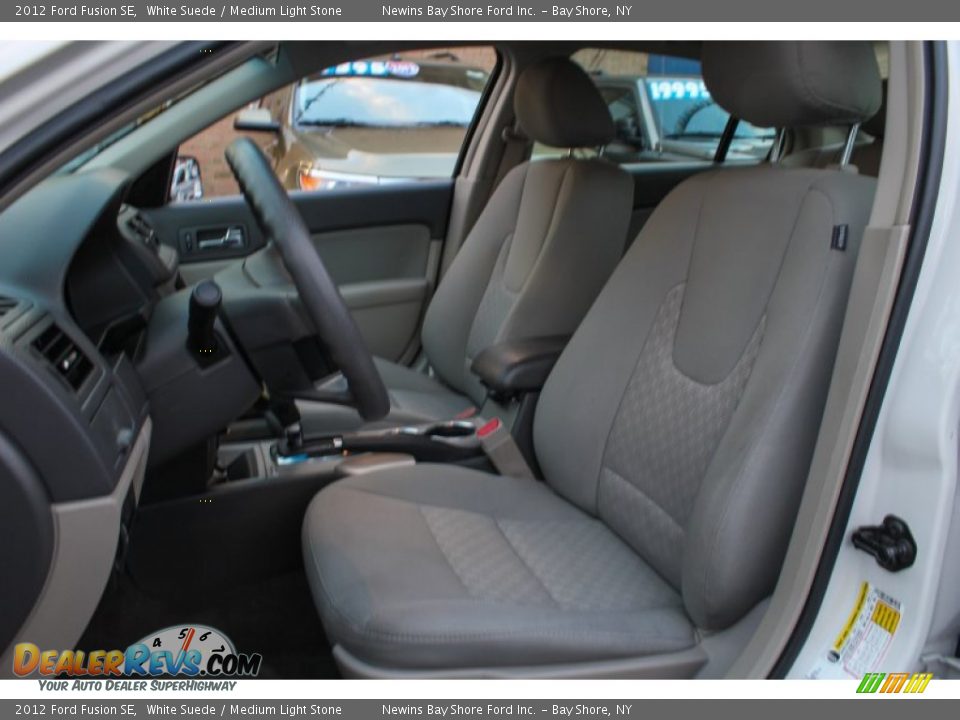 2012 Ford Fusion SE White Suede / Medium Light Stone Photo #10