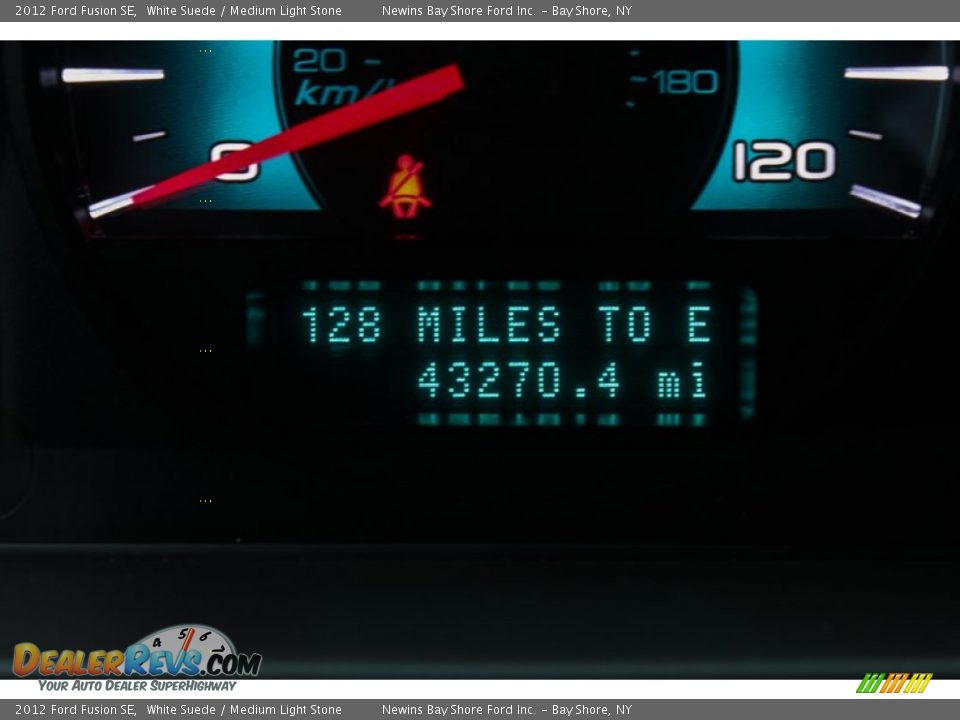 2012 Ford Fusion SE White Suede / Medium Light Stone Photo #11