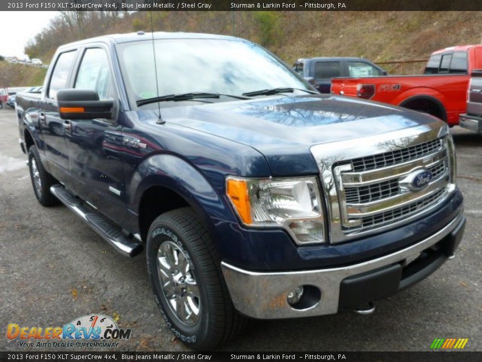 2013 Ford F150 XLT SuperCrew 4x4 Blue Jeans Metallic / Steel Gray Photo #1