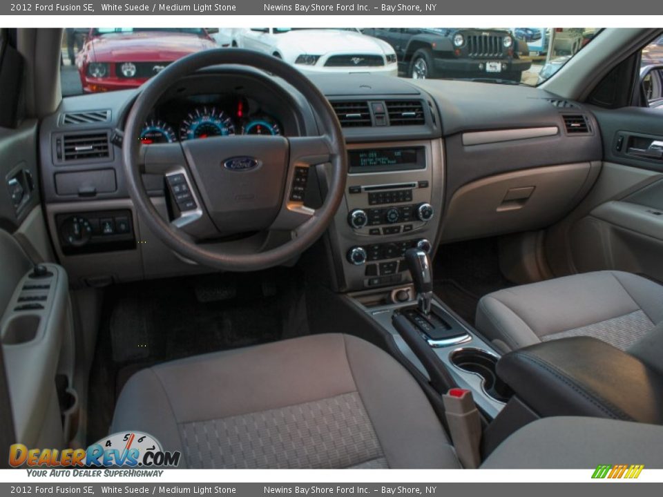 2012 Ford Fusion SE White Suede / Medium Light Stone Photo #13