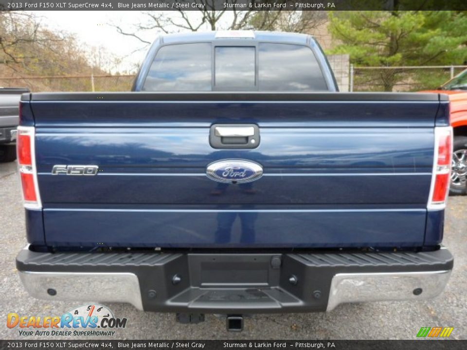 2013 Ford F150 XLT SuperCrew 4x4 Blue Jeans Metallic / Steel Gray Photo #3