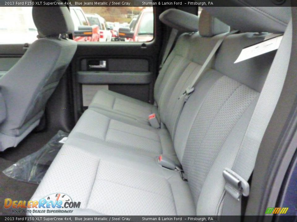2013 Ford F150 XLT SuperCrew 4x4 Blue Jeans Metallic / Steel Gray Photo #9