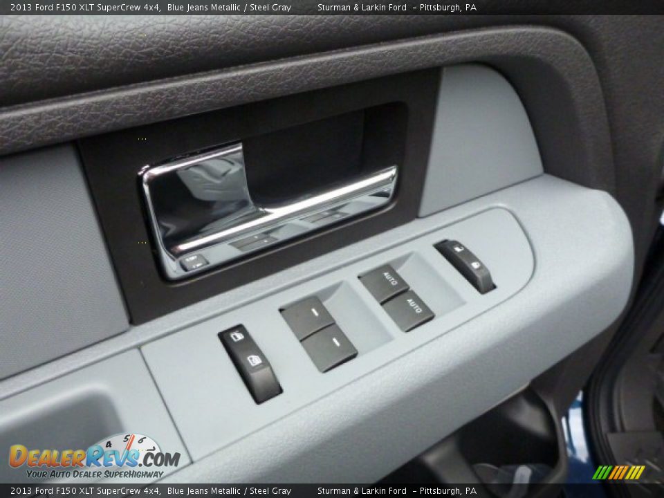 2013 Ford F150 XLT SuperCrew 4x4 Blue Jeans Metallic / Steel Gray Photo #11