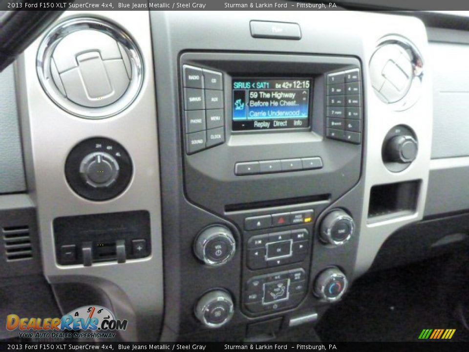2013 Ford F150 XLT SuperCrew 4x4 Blue Jeans Metallic / Steel Gray Photo #13