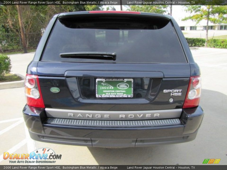2006 Land Rover Range Rover Sport HSE Buckingham Blue Metallic / Alpaca Beige Photo #9