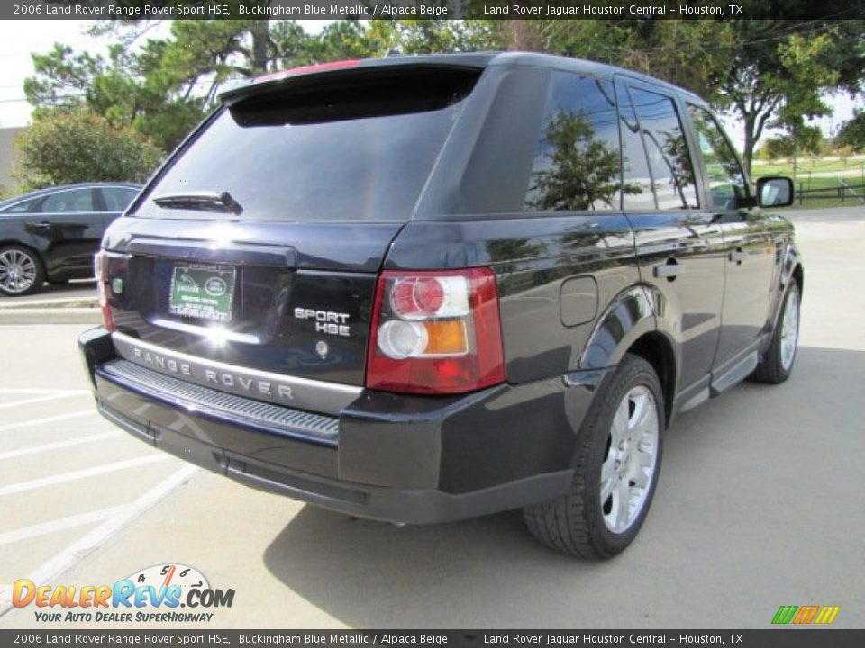 2006 Land Rover Range Rover Sport HSE Buckingham Blue Metallic / Alpaca Beige Photo #11