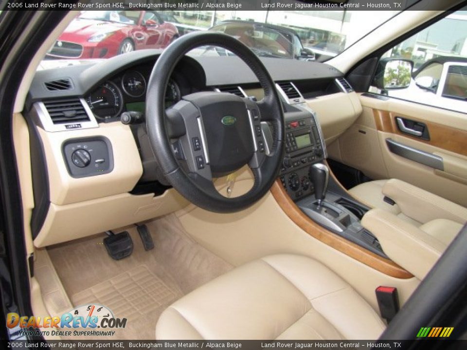 2006 Land Rover Range Rover Sport HSE Buckingham Blue Metallic / Alpaca Beige Photo #13