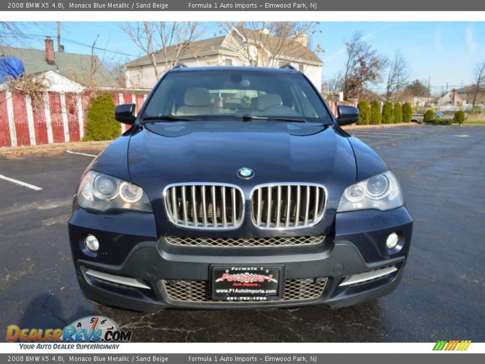 2008 BMW X5 4.8i Monaco Blue Metallic / Sand Beige Photo #2